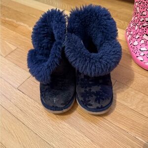 UGG Kids' Navy Fleece Boots